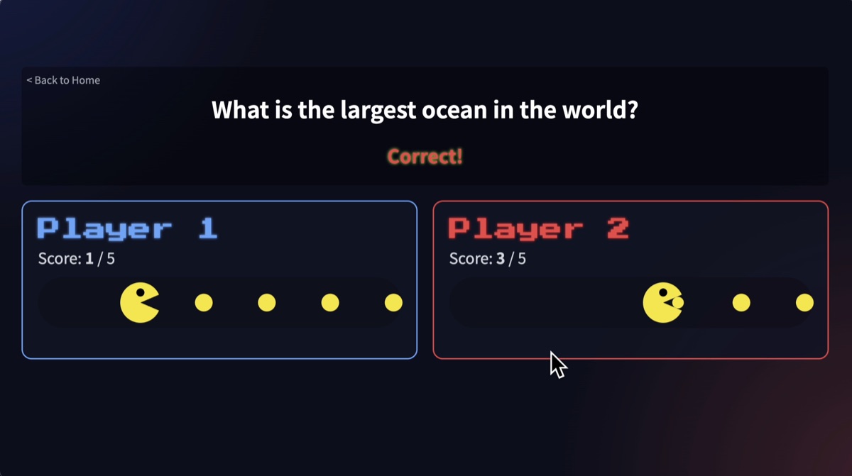 Quiz Pac-Man classroom review game preview for fast question practice